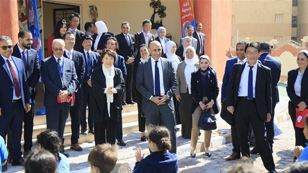 المدرسة المصرية اليابانية بحدائق أكتوبر تستقبل وزيري التعليم بمصر واليابان