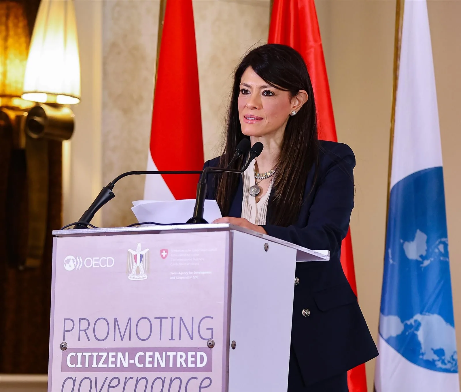 المشاط: مصر تُعتبر وجهة مستقبلية مشجعة للاستثمار في الصناعات والزراعة والتكنولوجيا. المشاط: مصر تُعتبر وجهة مستقبلية مشجعة للاستثمار في الصناعات والزراعة والتكنولوجيا.