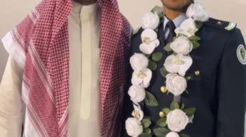 الملازم سلطان الغامدي يcelebrate تخرجه من الأكاديمية الأمنية