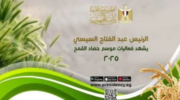 نائب برلماني: تعليمات الرئيس للحكومة في فترة حصاد القمح ضرورية لتعزيز القطاع الزراعي وتحقيق الاكتفاء الذاتي وتقليص تكاليف الاستيراد.