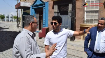 النجم المصرى العالمى مينا مسعود يزور مدينة الإنتاج الإعلامى ويشيد بإمكانياتها