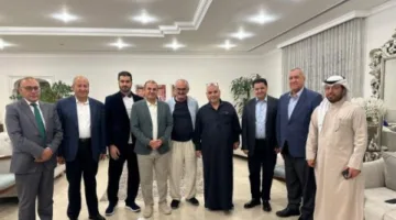 النوباني والنوايسة والرواشدة في مكتب السفير سنان المجالي في الكويت.