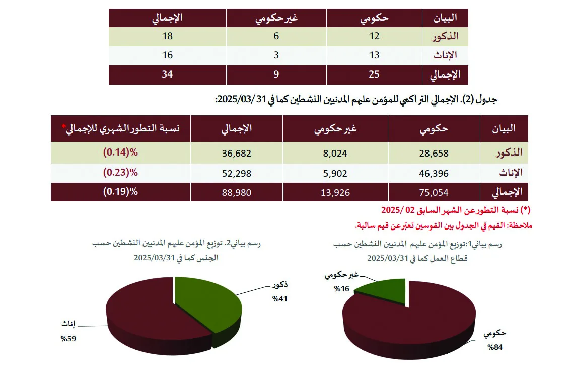 الهيئة العامة للتقاعد: 89 ألف مستفيد من مظلة التأمينات الاجتماعية الهيئة العامة للتقاعد: 89 ألف مستفيد من مظلة التأمينات الاجتماعية