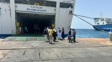 انطلاق الفوج الثاني من حجاج بيت الله الحرام من ميناء نويبع البحري
