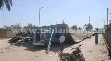انهيار سقف موقف سيارات في قوص دون إصابات.. وخسائر مادية كبيرة
