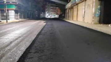 بالصور.. محافظ الغربية: الانتهاء من رصف شارع "الخليج" بمدينة قطور