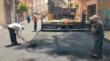 بتكلفة تتجاوز 3 ملايين جنيه.. رصف شارع ترعة الرشيدية بالمحمودية بطول 650 مترا