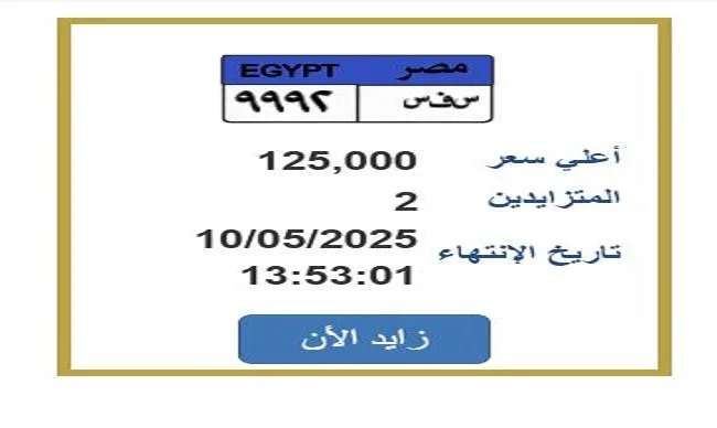 بخطوات بسيطة.. «المرور» تطرح التزايد على لوحة سيارة مميزة بخطوات بسيطة.. «المرور» تطرح التزايد على لوحة سيارة مميزة