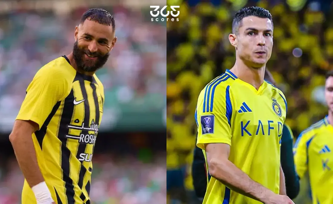 بعد الفوز القاتل.. هل سخر بنزيما من كريستيانو رونالدو؟ بعد الفوز القاتل.. هل سخر بنزيما من كريستيانو رونالدو؟