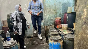 بعد ضبط 1.6 طن طحينة وزيوت فاسدة.. غلق وتشميع مصنع مخالف في الجيزة