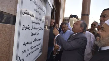 بورسعيد في 24 ساعة| افتتاح مسجد الرضوان بالفيروز.. واستمرار أعمال الرصف أمام هيئة الميناء