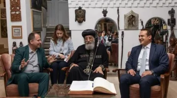 البابا تواضروس يفتتح معرض الأديرة القبطية والأقباط في المطبوعات التاريخية الصربية في بلجراد