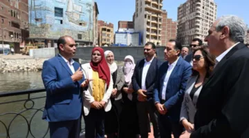 رئيس الوزراء يتفقد أعمال تطوير كورنيش ترعة القاصد