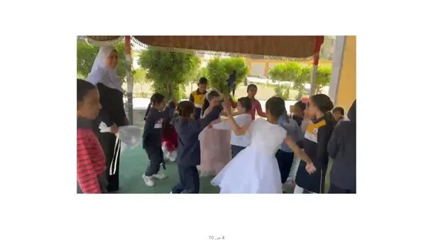 تحت أنغام موسيقى السلو ورقصاته.. أطفال الروضة في كفر الشيخ يمثلون يوم الزفاف خلال فعالية الفرح. تحت أنغام موسيقى السلو ورقصاته.. أطفال الروضة في كفر الشيخ يمثلون يوم الزفاف خلال فعالية الفرح.