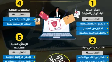 تحذير: 6 طرق للاحتيال على حساباتك البنكية | إنفوجراف