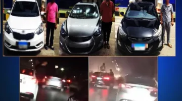 تحقيق بشأن فيديو يظهر سائقين لثلاث سيارات وهم يؤدون حركات استعراضية