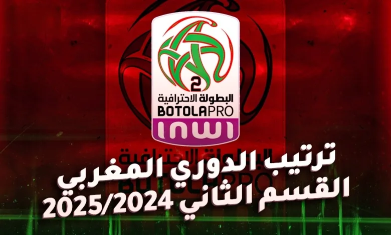 ترتيب فرق الدوري المغربي الدرجة الثانية بعد المباراة 29 ترتيب فرق الدوري المغربي الدرجة الثانية بعد المباراة 29