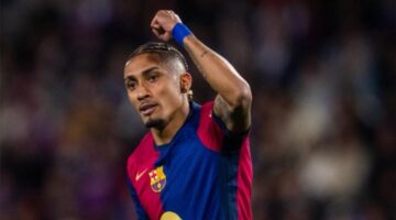 ترتيب هدافي الدوري الإسباني بعد هدف رافينها في مباراة برشلونة وبلد الوليد