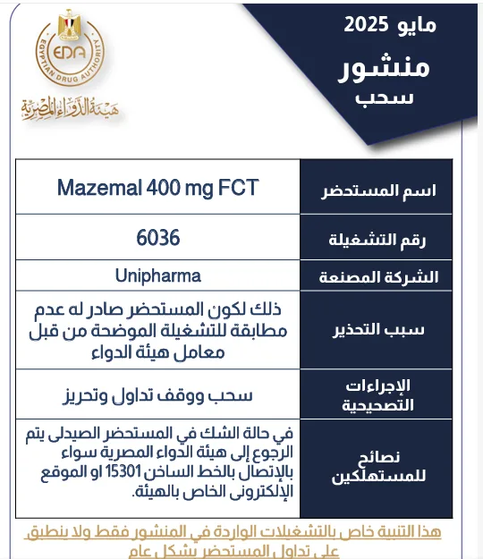 تشغيلة مغشوشة من علاج للصرع.. وتحرك عاجل من هيئة الدواء تشغيلة مغشوشة من علاج للصرع.. وتحرك عاجل من هيئة الدواء