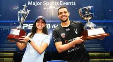 تصنيف الاسكواش: مصطفى عسل ونوران جوهر يحافظان على المركز الأول عالمياً