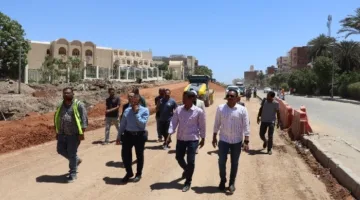 تطوير محور السادات بأسوان