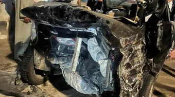 تفاصيل إصابة 10 في اصطدام تريلا و7 سيارات على الطريق الدائري بالسلام