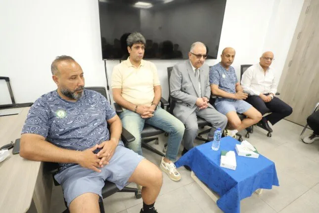 تفاصيل اجتماع أشرف نصار مع لاعبي البنك قبل مباراة الأهلي في دوري نايل تفاصيل اجتماع أشرف نصار مع لاعبي البنك قبل مباراة الأهلي في دوري نايل