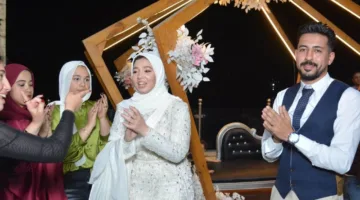 تهنئة بالزفاف السعيد لرضوي ومراد