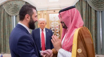 تواصل تعرض صوراً تجمع ترامب والشرع ومحمد بن سلمان في الرياض