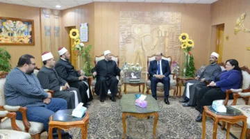 جامعة المنصورة تستقبل الأمين العام المساعد للدعوة بـ”البحوث الإسلامية”