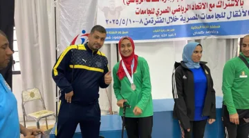 جامعة بنها تحصد 5 ميداليات في بطولة رفع الأثقال