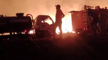 جهود مكثفة للتعامل مع حريق بشونة كتان بزمام قريتي العزيزية وشبراملس بالغربية