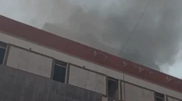 حريق في عقار أعلى بنك شهير بمنطقة وسط البلد