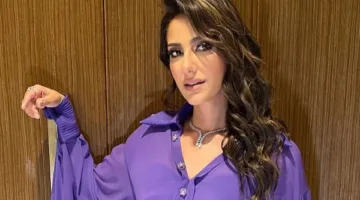 حنان مطاوع تتألق في أحدث ظهور بفستان موف أنيق على إنستجرام