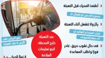 خطوات تزويد سيارتك بالبنزين حفاظا على الموتور (إنفوجراف)