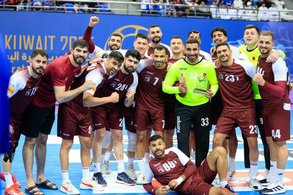 رئيس اتحاد كرة اليد يثني على فوز المنتخب القطري بلقب كأس العرب. رئيس اتحاد كرة اليد يثني على فوز المنتخب القطري بلقب كأس العرب.