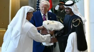 رئيس الإمارات يستقبل ترامب في قصر الوطن بأبوظبي