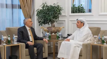 رئيس الوزراء ووزير الخارجية يستقبل رئيس البرلمان العراقي