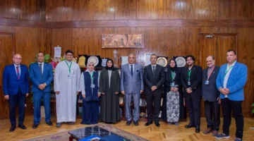 رئيس جامعة طنطا يستقبل المستشار الثقافي بسفارة مملكة البحرين