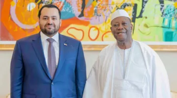 رئيس جمهورية كوت ديفوار يستقبل وزير الدولة بوزارة الخارجية