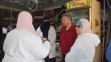 رئيس حى زهور بورسعيد يترأس حملة على الأسواق ومحال بيع المواد الغذائية