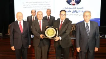 رئيس قضايا الدولة يشارك باحتفالية جامعة القاهرة لتكريم رؤساء الهيئات القضائية وخريجي الحقوق