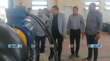 رئيس مدينة دمياط الجديدة يشرف على تحسين وزيادة كفاءة محطة مياه الشرب