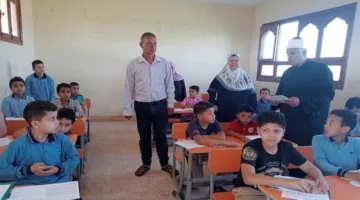 رئيس منطقة القليوبية الأزهرية يتفقد لجان امتحانات الفصل الدراسى الثانى بمعهد سندنهور