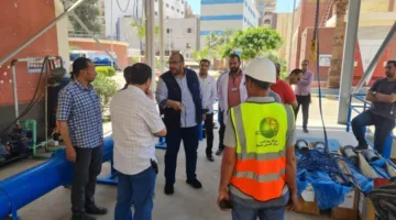 رئيس هيئة مياه سوهاج يزور محطات مياه الشرب في المدينة ومركز تدريب السلامة والصحة.