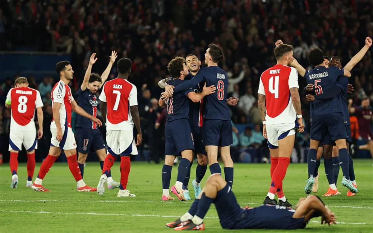 رجل مباراة باريس سان جيرمان وآرسنال في دوري أبطال أوروبا رجل مباراة باريس سان جيرمان وآرسنال في دوري أبطال أوروبا