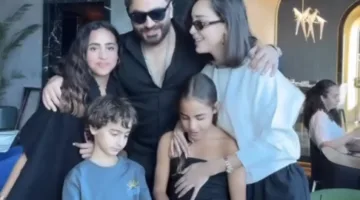 رغم تصريحاتهما المثيرة.. عيد ميلاد «أمايا» يجمع تامر حسني وبسمة بوسيل