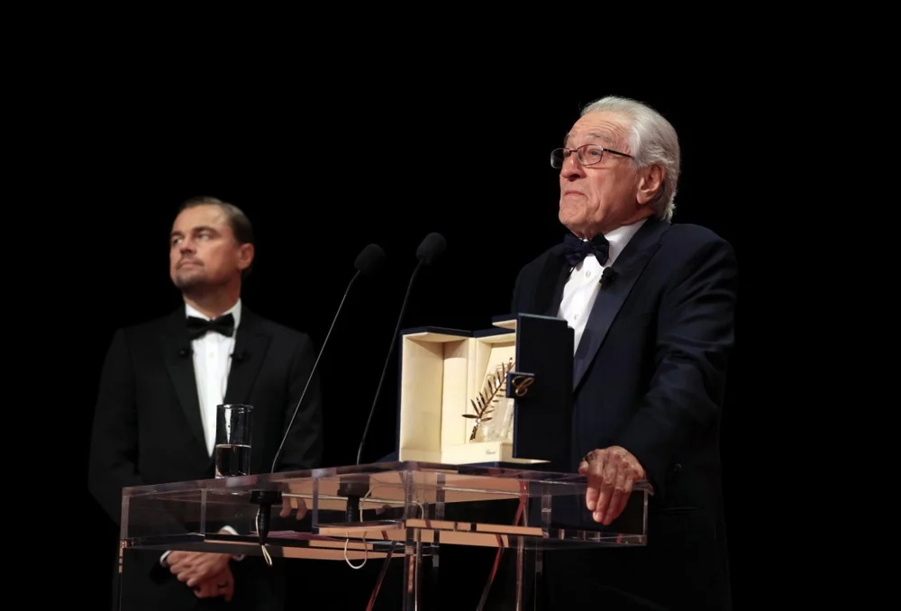 روبرت دي نيرو ينال جائزة السعفة الذهبية في مهرجان كان السينمائي روبرت دي نيرو ينال جائزة السعفة الذهبية في مهرجان كان السينمائي