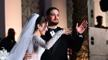 زواج رنا رئيس يتصدر وفستان العروس يلفت الأنظار
