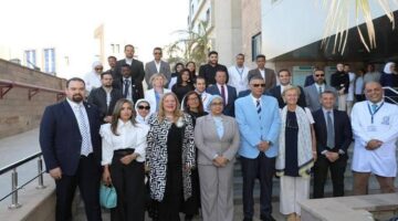 زيارة محافظ أسوان ووفد الاتحاد الأوروبي و القومى للمرأة لمستشفى المسلة